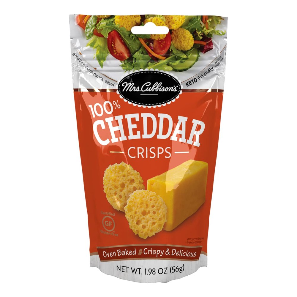 Mrs. Cubbison's Cheese Crisps, Cheddar, Cheddar Cheese Crisps, 1.98 ounce (pack of 1)
