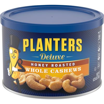 Planters Deluxe Honey Roasted Whole Cashews (8.25 oz Jars, Pack of 3)