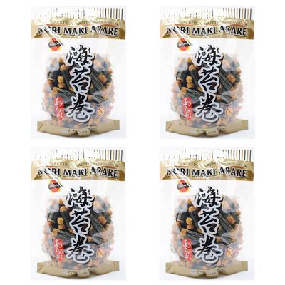 JFC - Nori Maki Arare (rice crackers wrapped in seaweed) 5 Oz (Pack of 4)