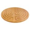 BambooMN 12.5" Dia Carbonized Brown Bamboo Finger Labyrinth for Meditation and Prayer, 7 Circuit Cretan Style, 1 Piece view 3