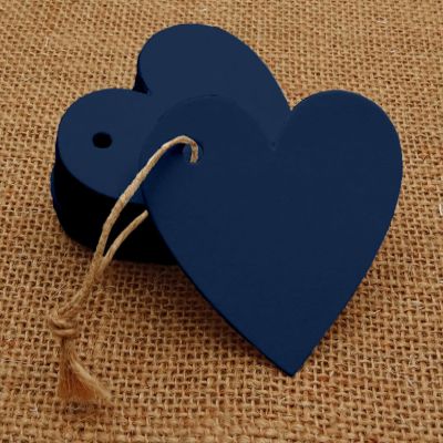 100 Pcs Heart Shape Blank Cardstock Tags Bonbonniere Wedding Favor Gift Tag with Free Natural Jute Twine - Colors Available
