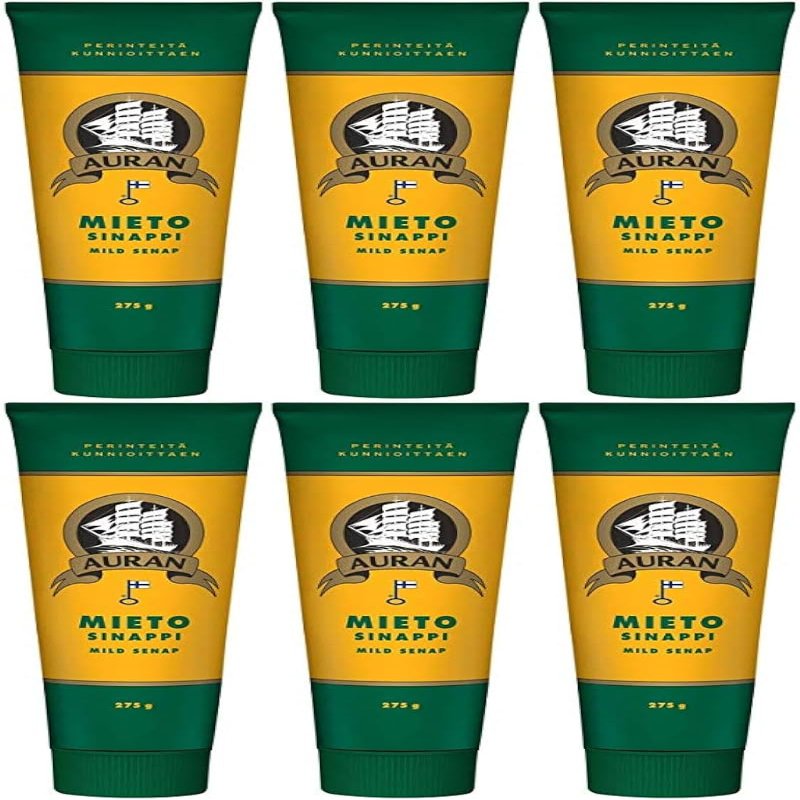 AURAN ISO Mustard mild mieto 275g SET OF SIX (6)