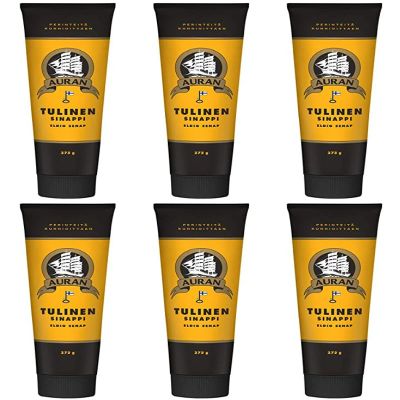 AURAN ISO Mustard hot tulinen 275g FINLAND (SET OF SIX)