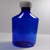 25 Lot Brand New Graduated Oval 12 Ounce Cobalt Blue RX Medicine Bottles w/Caps view 3