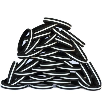SayitBands 20 Adult and 80 Youth Thin White Line Wristbands