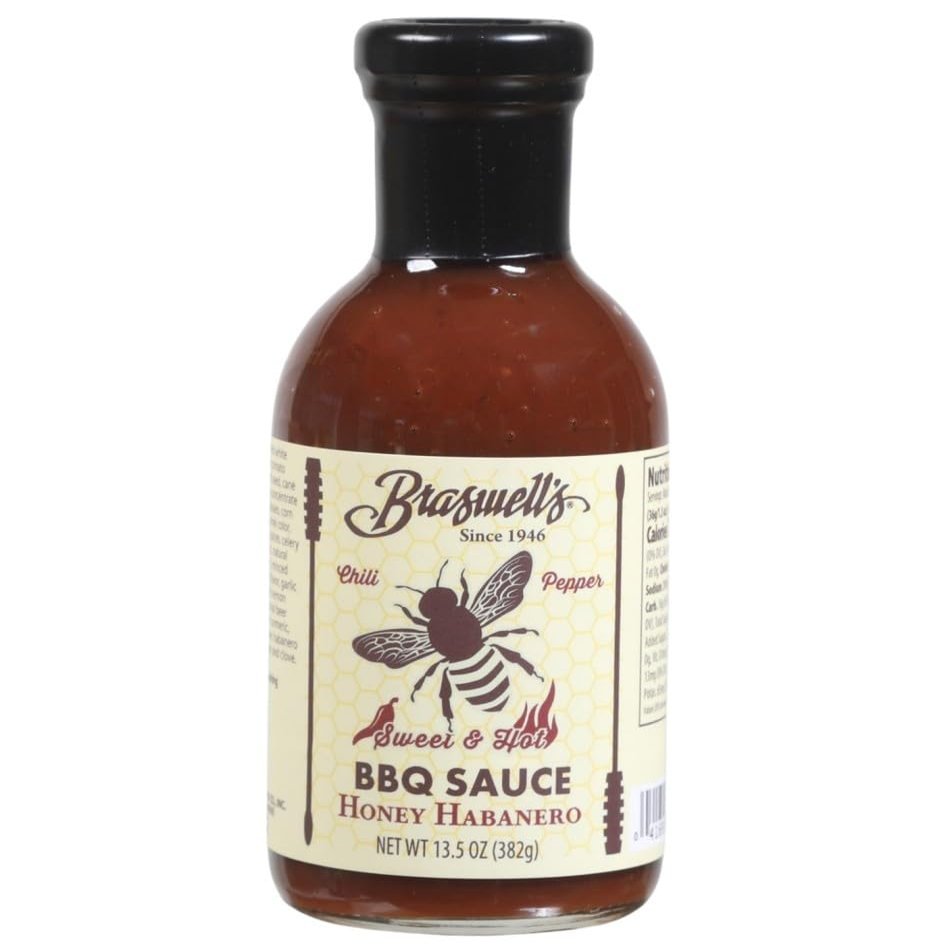 Braswells Gourmet BBQ Sauce  Small-Batch, Renowned Specialty, Made in USA, Since 1946 (13.5 Ounce, Honey Habanero)