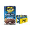 BUSH'S BEST 16 oz Canned Black Refried Beans, Source of Plant Based Protein and Fiber, Low Fat, Gluten Free, (Pack of 12) view 1