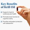 ADVANCED OMEGA Antarctic Krill Oil 1000mg, Contains Omega-3 Fatty Acid, EPA, DHA, Axtaxanthin and Phospholipids (60 Count) view 3