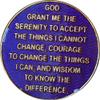 RecoveryChip 4 Year AA Medallion Reflex Purple Gold Plated Chip view 2