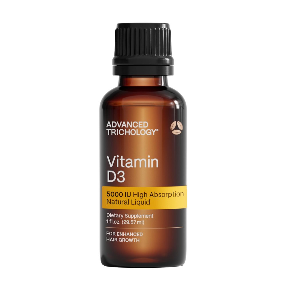 Advanced Trichology Vegetarian Liquid Vitamin D3-5000 iu High Absorption - 1000 iu per Drop - 6 Month Supply - Gluten Free 365 VIT D - 1 Fluid Ounce (Pack of 1)