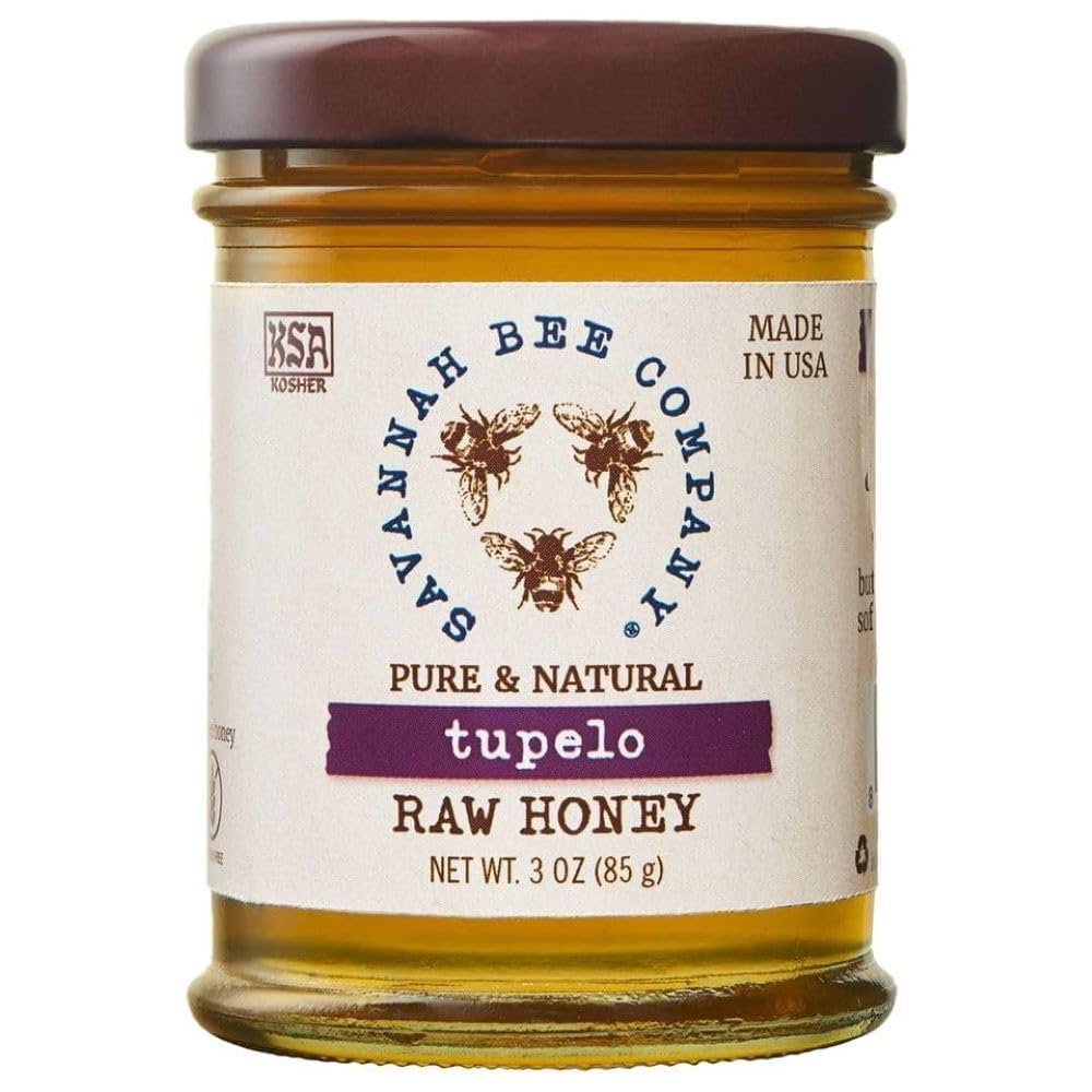 Savannah Bee Company Tupelo Honey - Pure, Natural, Raw Honey - 3 Oz