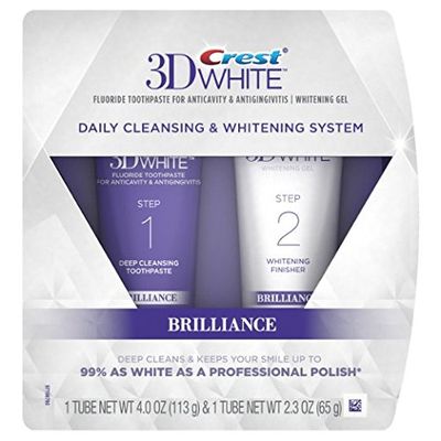 Crest 3D White Brilliance Daily Cleansing Toothpaste and Whitening Gel System, 1 ea