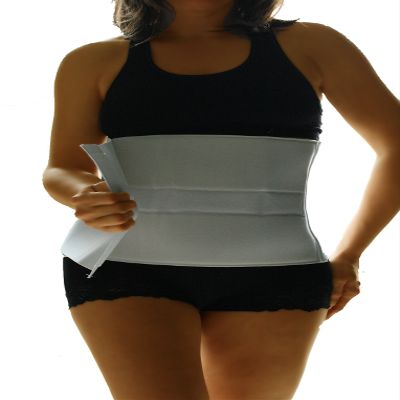 Alpha Medical Abdominal Binder for Men and Women | Postpartum Stomach Support Wrap | Surgical Binder | Hernia Support Abdominal Binder | Post Surgery Stomach Wrap| Bariatric | Tummy Tuck | L0625 (6" High ; 50"-62" Around Waist)