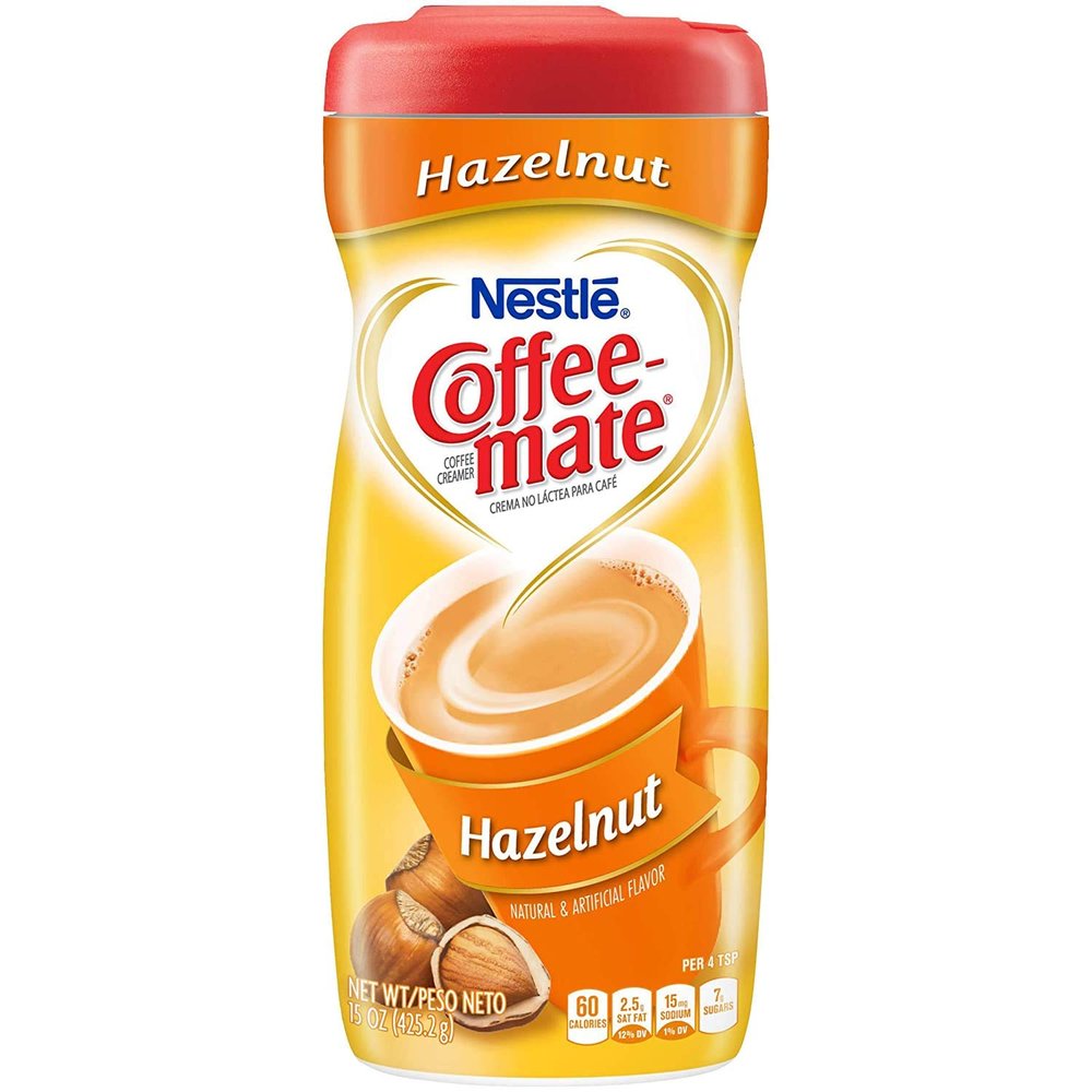Coffee-mate Hazelnut Powder Coffee Creamer 15 oz. Canister (Pack of 2)
