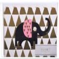 10 Slant Collections Foil Note Cards - Elephant