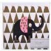 10 Slant Collections Foil Note Cards - Elephant view 1