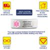 Divoti Custom Engraved Medical Alert ID Bracelet for Men & Women | 316L Stainless Steel Medical ID Jewelry | Pink Caduceus with Buckle Clasp Mesh Chain | Adjustable & Personalized Engraving view 3