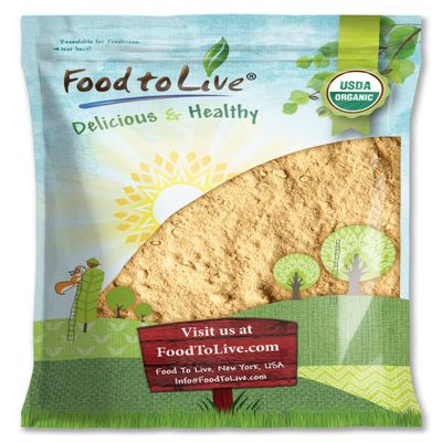 Food to Live Organic Maca Powder, 8 Pounds Gelatinized, Non-GMO, Kosher, Vegan, Bulk