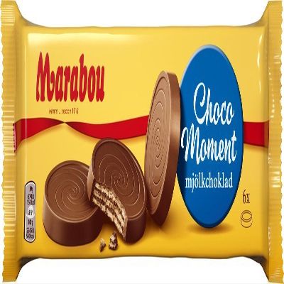 10 Bags x 180g of Marabou Choco Moment - Mjolkchoklad - Crispy Wafers covered with Original - Swedish - Milk Chocolate