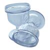 HealthAndYoga ChillEyes Transparent Eye Wash Cups for Effective Eye Cleansing - with Storage Container - Eye Shaped Rim, Snug Fit (2 Pcs.) view 1