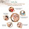 HealthAndYoga ChillEyes Transparent Eye Wash Cups for Effective Eye Cleansing - with Storage Container - Eye Shaped Rim, Snug Fit (2 Pcs.) view 3
