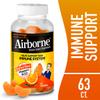 Airborne 750mg Vitamin C Immune Support Supplement Gummies for Adults, Zesty Orange Flavor, Gluten Free Crafted Blend with Powerful Antioxidants Vitamins A C & E, 63 Gummies (4 Pack) view 2