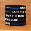 SayitBands 40 Adult and 60 Youth Back the Blue Thin Blue Line Wristbands view 2