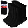 Debra Weitzner 6 Pairs Non-Binding Loose Fit Sock - Non-Slip Diabetic Socks for Men and Women - Ankle Crew Black view 1