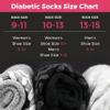 Debra Weitzner 6 Pairs Non-Binding Loose Fit Sock - Non-Slip Diabetic Socks for Men and Women - Ankle Crew Black view 2