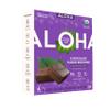 ALOHA Organic Plant Based Protein Bars 4-Pack - Chocolate Fudge Brownie - 1.98oz Bars - Vegan, Low Sugar, Gluten-Free, Paleo, Low Carb, Non-GMO, Stevia-Free, Soy-Free, No-Erythritol view 1