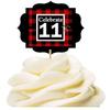 11th Birthday / Anniversary LumberJack Buffalo Plaid Novelty Cupcake Decoration Toppers / Picks -12ct view 1