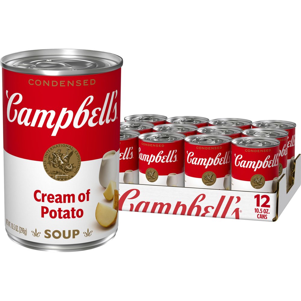 Campbell's Condensed Cream of Potato Soup, 10.5 oz Can (12 Pack)