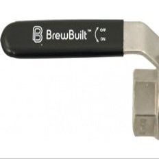 BrewBuilt Ball Valve - 1/2 in. Stainless Locking Full Port