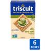 Triscuit Dill, Sea Salt & Olive Oil Whole Grain Wheat Crackers, Lunch Snacks, Bulk Snack Crackers, 6 - 8.5 oz Boxes view 2