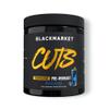 BLACKMARKET CUTS Pre Workout - Flavored Energy Powdered Drink Mix for Men & Women, Great for Muscle Definition, Thermogenic, Creatine Free, (Blue Razz, 30 Servings) view 1