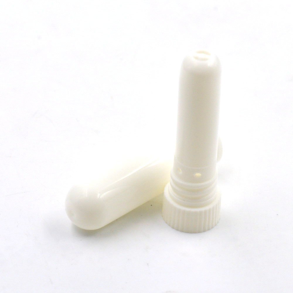 20 Sets Nasal Inhaler Tubes Diffuser Blank for Essential Oil Aromatherapy White