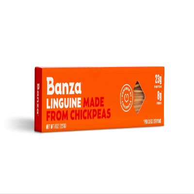 Banza Chickpea Pasta, Linguine - Gluten Free Healthy Pasta, High Protein, Lower Carb and Non-GMO - 8 Ounce (Pack of 6)