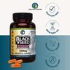 Amazing Herbs Premium Black Seed Oil Capsules - High Potency, Cold Pressed Nigella Sativa Aids in Digestive Health, Immune Support & Brain Function - 60 Count, 1250mg (60 Count (Pack of 2)) view 3