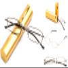 2 Packs Pocket Readers Ultra Compact Reading Glasses in Case Gold +2.75 view 2
