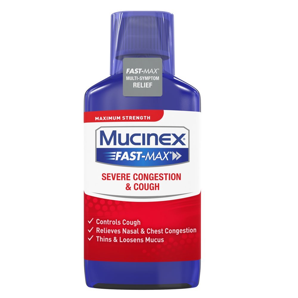Mucinex Fast-Max Severe Congestion & Cough Liquid, 6 Ounce