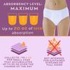 Wearever Womens Maximum Absorbency Reusable Bladder Control Panties 600 ml XXLarge (6-Pack) view 2