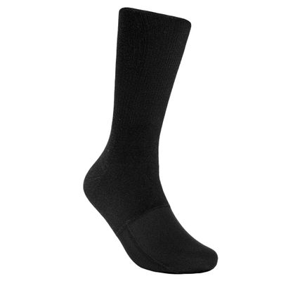 GlideWear Tamarack Forefoot Crew Socks Protect Toes and Ball of Foot with Diabetic Shoes, Orthotics and More - Black - XLarge