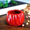 Live Lucky Bamboo 2 Stalk Arrangement in Round Red Ceramic Planter - 4 and 6 Inches Lucky Bamboo Indoor Potted House Plant for Home and Office Decor view 4