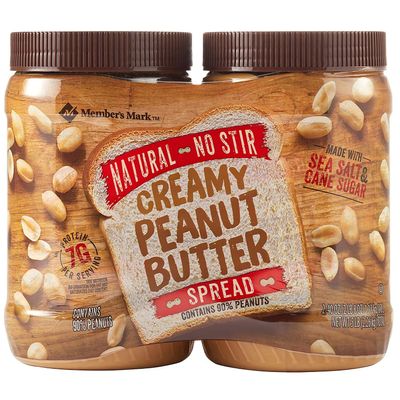 Member's Mark Natural No Stir Creamy Peanut Butter Spread (40 oz., 2 ct.) (pack of 2)