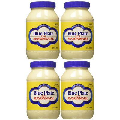 Blue Plate Real Mayonnaise, 30 Ounce (4 Pack)