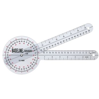 FEI 12-1000 Baseline Plastic Goniometer, 360 Degree Head, 12" Arms