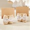 120 Burlap Bow Place Card Holders view 1