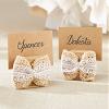 120 Burlap Bow Place Card Holders view 2