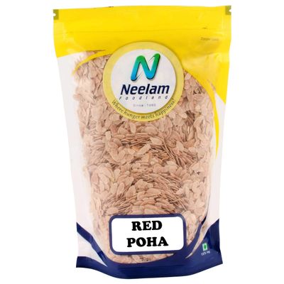 Neelam Foodland Red Rice Poha (Flattened Red Rice) 500g