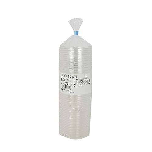 ArtNap PC-90TC Transparent Plastic Containers, 3.0 fl oz (90 ml), Dedicated Lid, 50 Pieces
